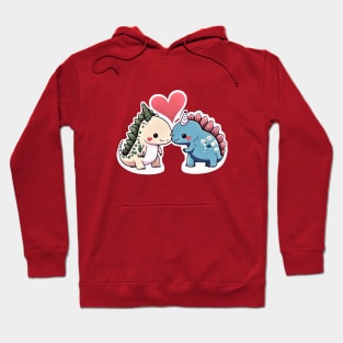 Valentines Dinos Hoodie